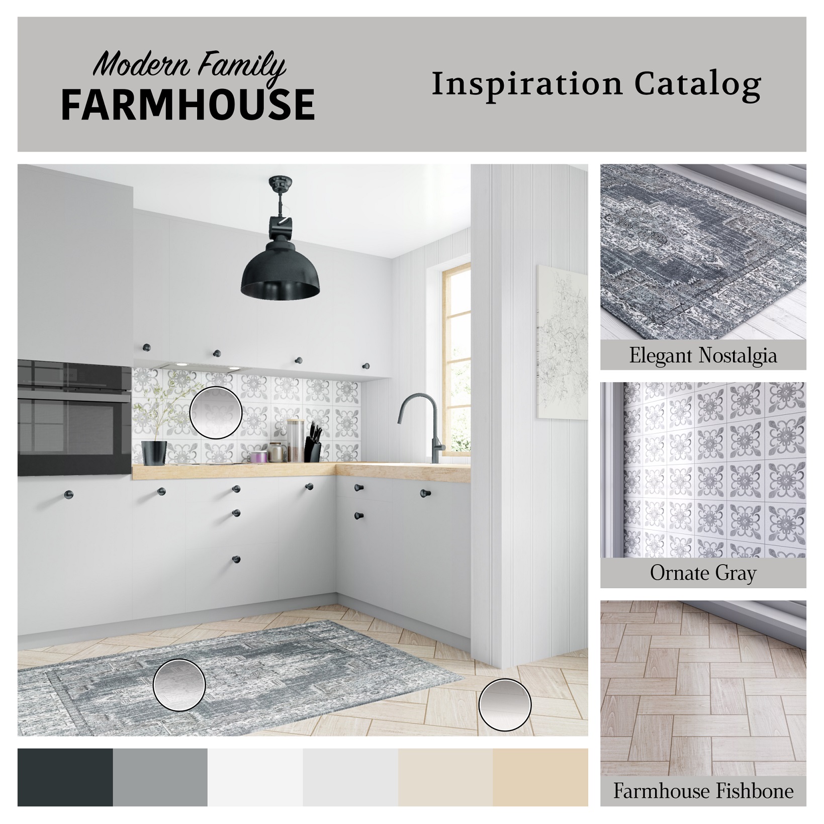 Redecor style guide, kitchen in farmhouse design style